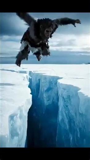 😱Human jump the ice mountain 😱prehistorichumanssurvives droughtfoodshortage#survival_raga23#survival