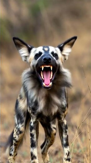 🦴 Wild Hyena’s Powerful Aggressive Call | Nature’s Fierce Voice 🔊