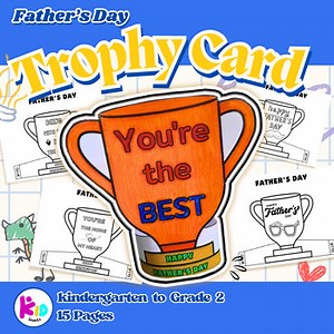 Father’s Day Trophy Card Craft for K–2 Kids