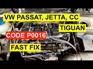 Diagnose A Code P0016 On VW Passat, Tiguan, CC, Jetta - TSI/ CCTA 2.0 Turbo - 2009 & Up