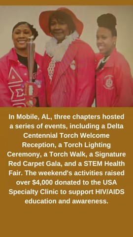 The Delta Torch Tour was launched in 2013 as a historic journey celebrating over a century of impactful service. It honored our legacy, achievements, and commitment to empowerment and equity. As part of our Centennial Celebration under the leadership of 24th National President Cynthia M.A. Butler-McIntyre, the Torch Tour united members and communities in a powerful tribute to Delta Sigma Theta’s enduring impact. #DST1913 #ElevatingOurImpact #DSTxCentennial | Delta Sigma Theta Sorority, Inc