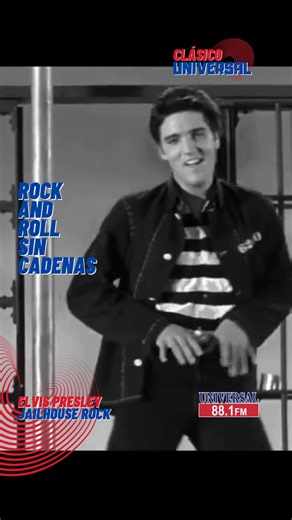 #ClásicoUniversal 🎸 ¿Sabías que “Jailhouse Rock” fue la primera canción en la historia del rock en tener una coreografía oficial dentro de una película? 💃🕺 Elvis Presley ensayó los movimientos junto al coreógrafo Alex Romero, y la icónica escena de la cárcel se filmó en un solo set con más de 60 extras. 🔥 La energía, el ritmo y la actitud del Rey marcaron para siempre el estilo rebelde del rock & roll. #ElvisPresley #JailhouseRock #RockAndRoll #Universal881 | Universal 88.1 FM