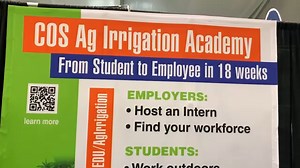 COS Ag Irrigation Academy prepares students for career in Ag