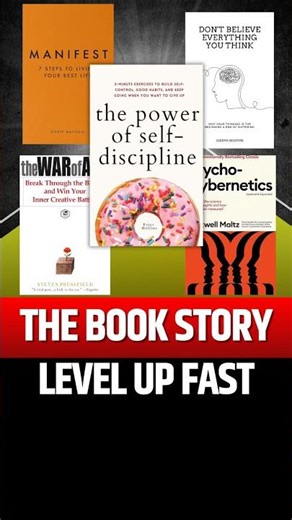 Five books for Level Up Fast #bookslovers #motivation #audiobooksummarys #shortsfeed
