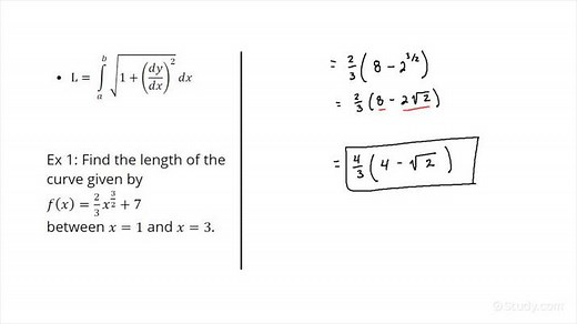 Calculating the Length of a Planar Curve Defined by a Function Using a Definite Integral | Calculus