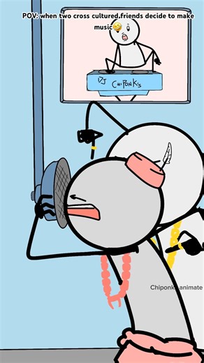 Pic: when two cross cultured friends decide to make music 🤣🥲 #funny #funnyanimations #memes