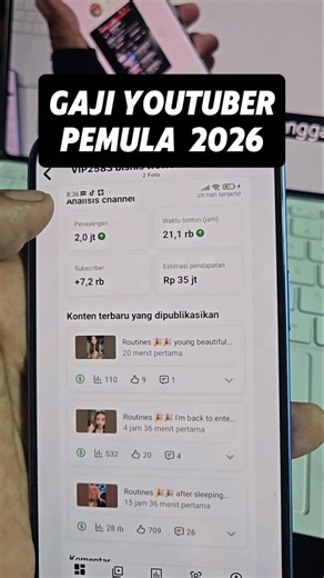 Shocking! Beginner YouTuber Salaries Reach Rp 35 Million in 2026