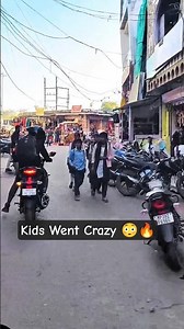 Kids Reaction Hit Different 😂❤️ #PublicReaction #BikeLife
