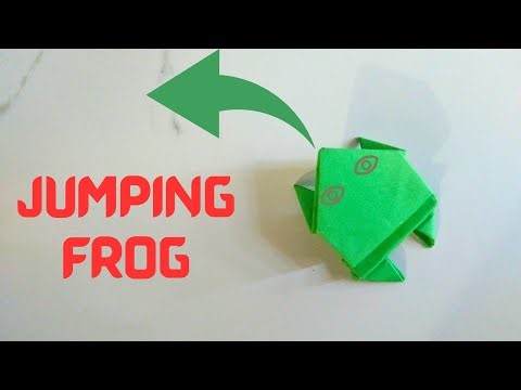 Origami Jumping Frog Step by Step | Easy Paper Frog That Jumps