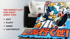 Watch Officially Licensed Sonic The Hedgehog Fleece Throw Blanket on Amazon Live