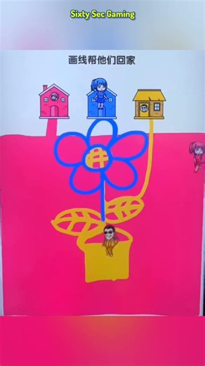 Draw lines to help them get home 🔥😱 #shorts #viral #trending