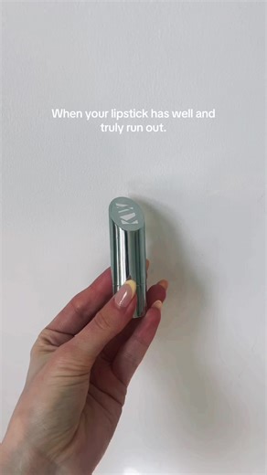 POV: when your favourite lipstick has well and truly finished #KjaerWeis #LuxuryBeauty