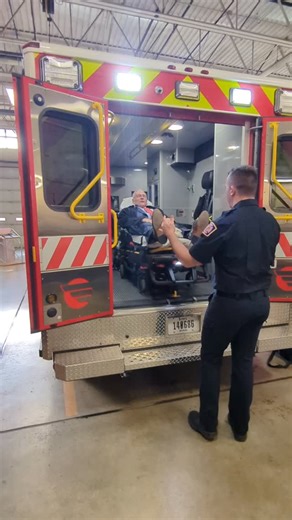 After a long wait, Sioux City Fire Rescue has officially added four new ambulances to its fleet, and they’re already in service across the city. The new rigs replace older frontline ambulances that had logged heavy mileage responding to thousands of emergency calls each year. With nearly 10,000 medical calls handled so far this year, reliable equipment is essential to keeping response times fast and care consistent. Today, all four ambulances were lined up at Station 1 for their debut, each spor