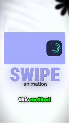 Professional swipe animation in alight motion#alightmotion #alightguru