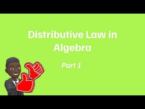 Distributive Property part 1
