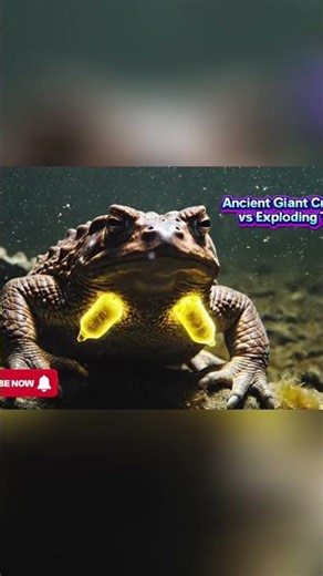 Giant Crocodile vs. Exploding Toad: Epic Nature Battle! #shorts
