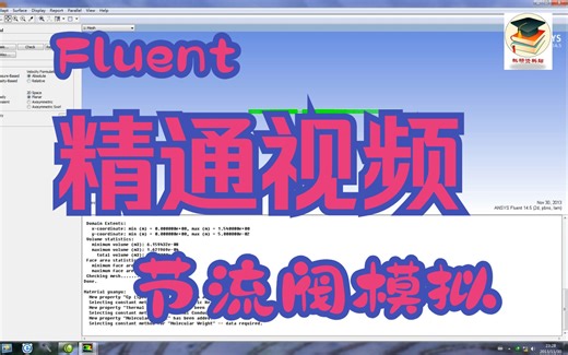 Fluent 精通视频教程 XXII -节流阀模拟（建模）