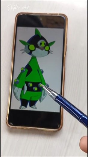 Ben 10 ditto drawing step by step. #shorts #ben10omniverse