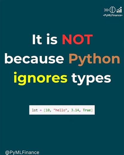 Why Can Python Lists Store Mixed Data Types? (Real Reason Explained) #programming #pythonprogramming