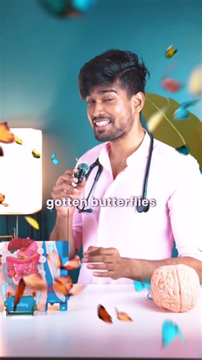 Yokesh Arul on Instagram: "“Ever felt butterflies seeing your crush or lost your appetite after a breakup? 🦋💔 It’s not random, it’s science! Your gut and brain are in constant conversation through the gut-brain axis via the vagus nerve. When you’re stressed, your brain releases cortisol that pushes your body into fight-or-flight mode, craving high-calorie comfort food. 🍕🍫 But here’s the twist—what you eat shapes your gut bacteria, and that directly affects your mo