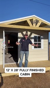 173 reactions · 53 shares | 12’ X 28’ FULLY FINISHED CABIN IN STOCK...