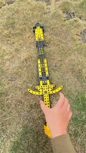 This sword is a bit dirty. Weapon. Stick. Reverse fun video.