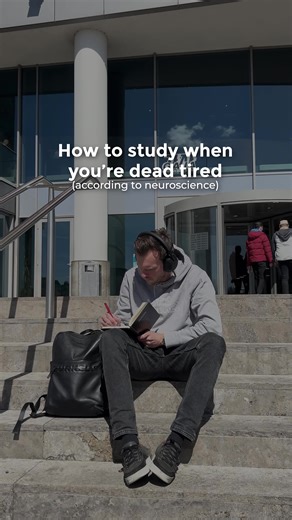 How to study when you're dead tired (according to neuroscience). The issue is not the lack of willpower. It's studying against your biology instead of working with it. When you're exhausted, your brain can't sustain the same focus as when you're fresh. Long study sessions don’t work then. Here's what actually works: 10-MINUTE STILLNESS EXERCISE: Sit quietly, breathe deeply, close your eyes. This restores alertness by calming your nervous system. Research shows that sitting still for some time he