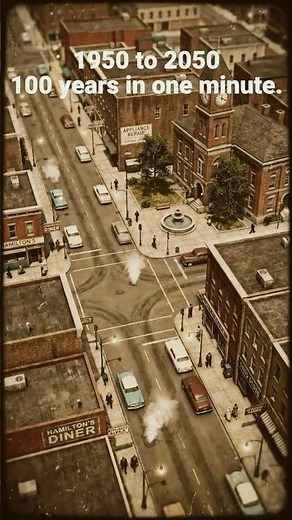 City Evolution Timelapse: 1950 to 2050 in Under 1 Minute | 100 Years of Growth