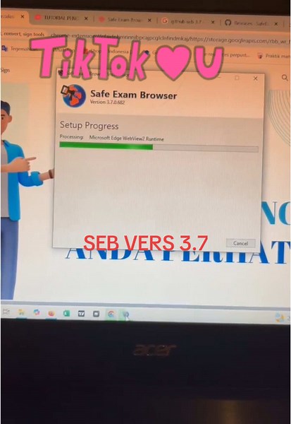 Cara Instal Safe Exam Browser Versi 3.7