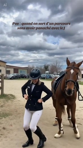 When You Finish a Course Without a Fault in Equestrian