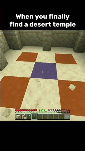 Finally Found a Desert Temple in Minecraft 🏜
