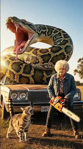a python attacked grandma's beloved cat