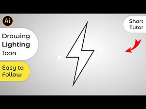 How to Draw Lighting Icon in Adobe Illustrator