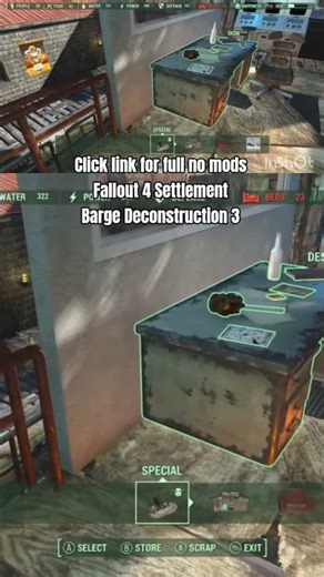 Barge Deconstruction 3 at Egret Tours Marina no mods Fallout 4 Settlement