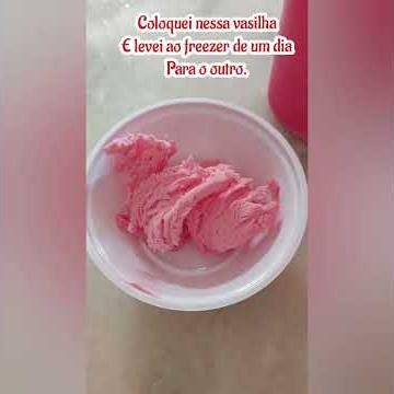 COMO FAZER SORVETE SABOR MORANGO, DA APTI. #youtube #youtubevideos #youcut