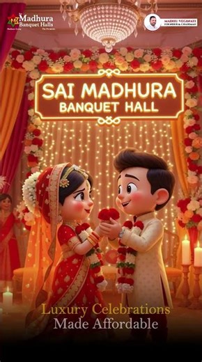 Grand Wedding Venues In Hyderabad #shorts #saimadhurabanquethalls #wedding #birthday #events