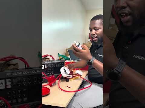 HIKVISION Conventional Fire Alarm Simulation | 4-Zone Panel, MCP, Smoke Detector, Sounder & Bell