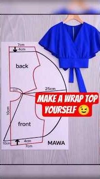 Turn Your Basic Bodice into a Stunning Wrap Top in 3 Minutes 🔥✂️