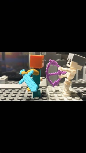 Into The Mines - LEGO Stopmotion #lego #minecraft #funny #stopmotion #animation #shorts