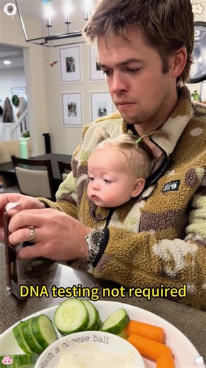 No DNA 🧬 testing is required 💕#lovebaby #foryou #cute #baby #dad #fpy