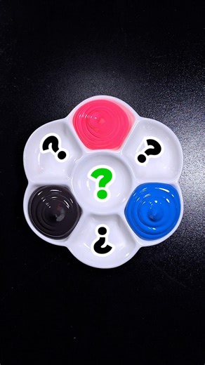 Hot Pink + blue + dark gray = color? #colormixing #short #biraycolor