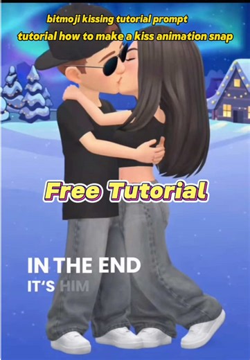 Cómo hacer el trend de beso en Snapchat con Bitmoji