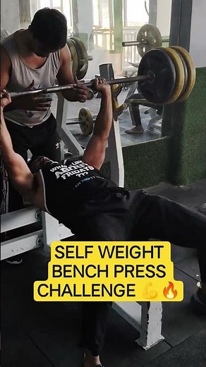 #BenchPress 80 KG | Self Weight Challenge | #ChestWorkout 💪🔥