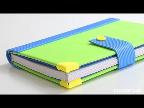 Notebooks decorated with EVA foam - DIY notebooks