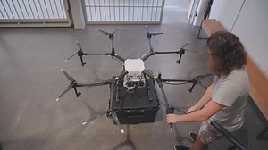 The DJI Agras MG-1 is an octocopter designed for precision variable rate application of liquid pesticides, fertilizers and herbicides, bringing new levels of efficiency and manageability to the agricultural sector. For More Info- http://bit.ly/2C20Fwq | Sphere Drones