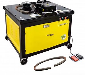 [Hot Item] 12/14/16/18/20/22/25 mm Spiral Reinforcing Steel Bar Arc Bender Round Rebar Circle Rolling Bending Machine