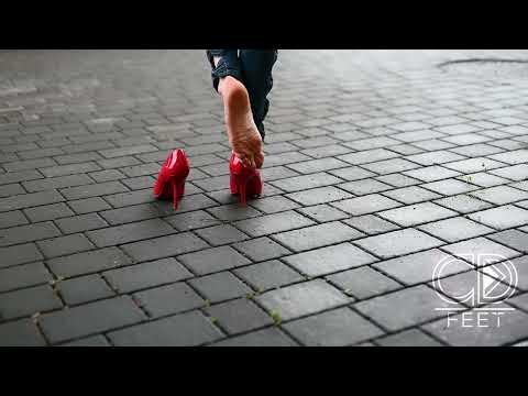 Red heels, feet, original sound