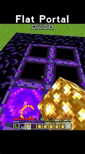 Minecraft Flat Portal ( Among Us ) #minecraft #shorts