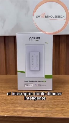 Interruptor dimmer doble WiFi Marca : GOSUND