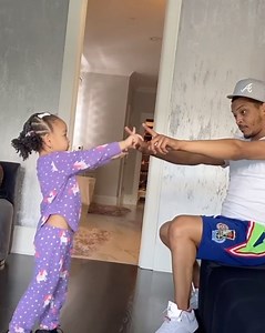 387K views · 856 reactions | T.I.'s daughter Heiress is teaching her dad TikTok dances during quarantine! His voice at the end  | Capital XTRA | Facebook